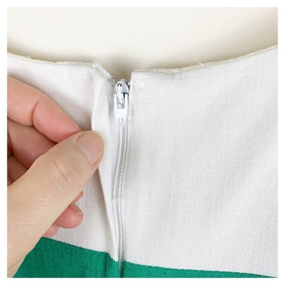 Jessica Howard Vintage Linen Striped Sheath Dress - Picture 10 of 12